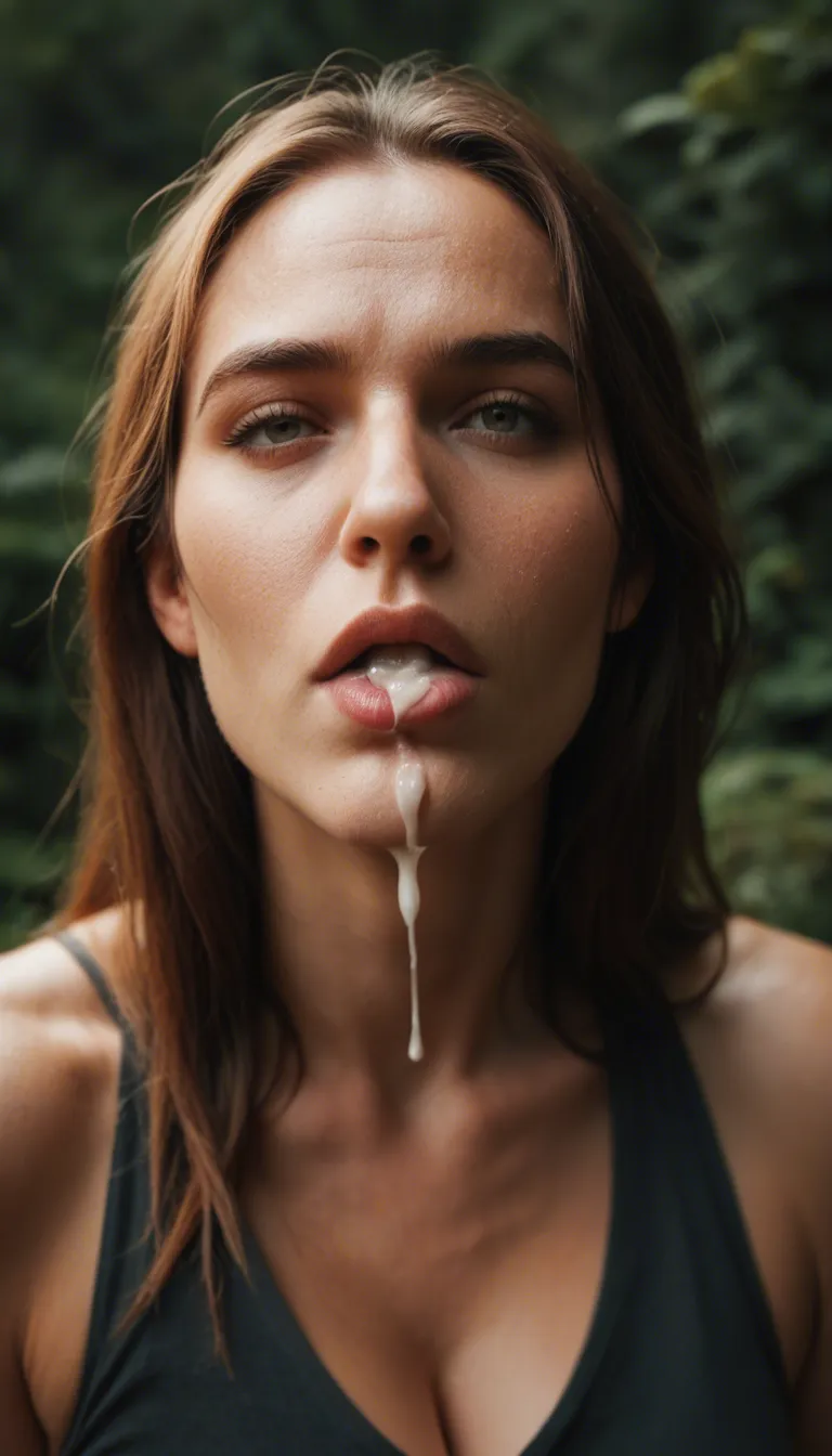 cum swallow outdoors