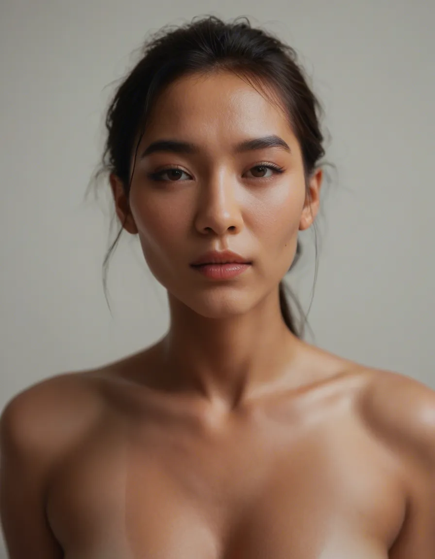 13 cm cut penis on an Asian Trans woman, score_9, score_8, candid photo, realistic skin texture, visible skin pores, film grain, depth of field