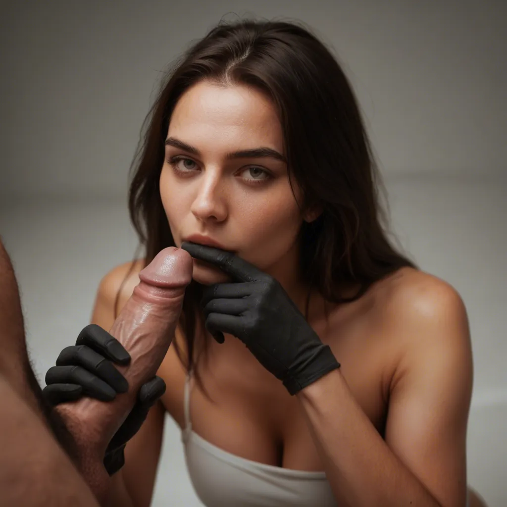 RAW photo, ultra realistic, 1woman, white thighhighs, black gloves, walking toward camera, handjob, over the shoulder, volumetric light, 8k uhd photo