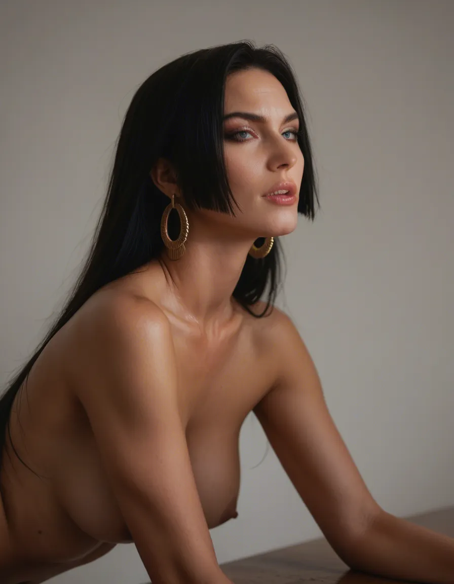 ultra HD, lifelike, solo, buttons, official alternate costume, bent over, three-quarter view, dslr quality,boa Hancock, sex video, score_9, score_8, candid photo, realistic skin texture, visible skin pores, film grain, depth of field