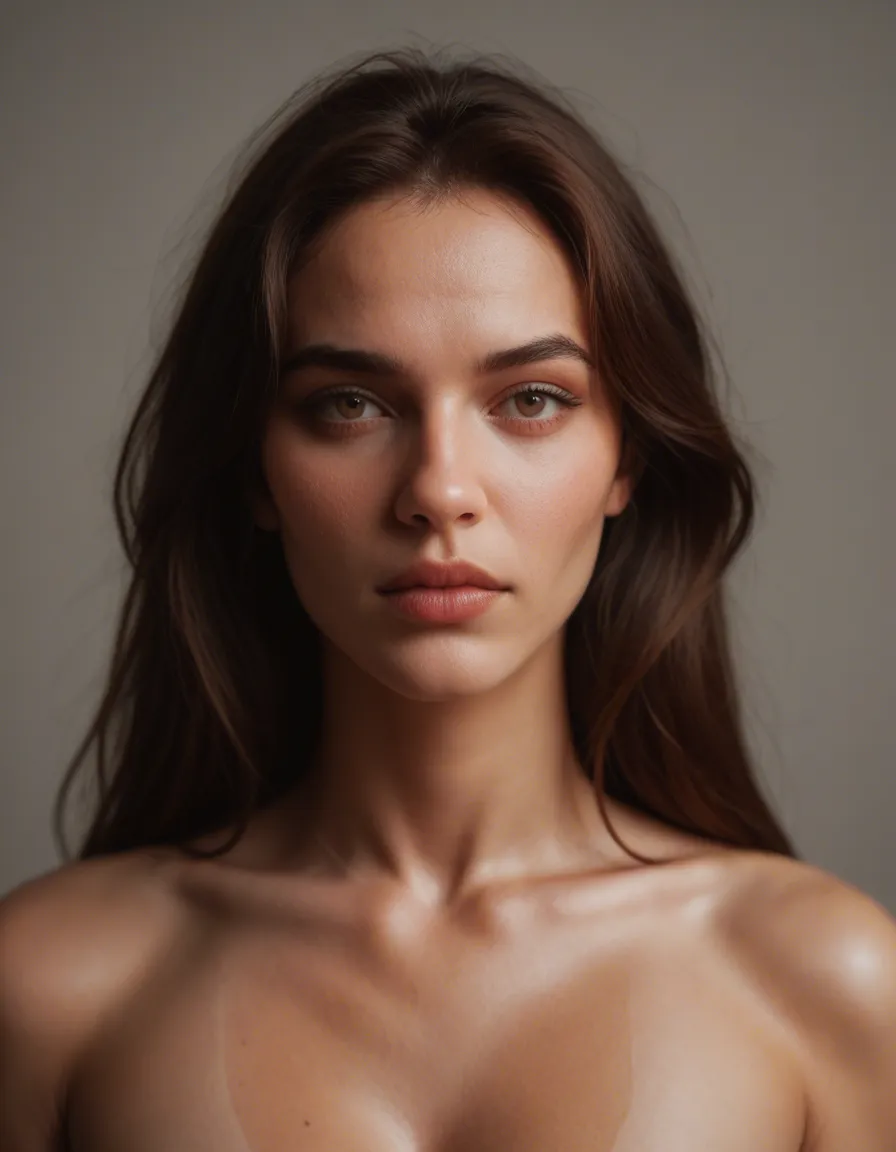 다 벗은 여자, score_9, score_8, candid photo, realistic skin texture, visible skin pores, film grain, depth of field