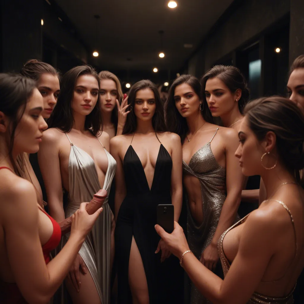 homemade, sharp, 6+girls, medium breasts, evening gown, handjob, blurry background, authentic vibe black couple