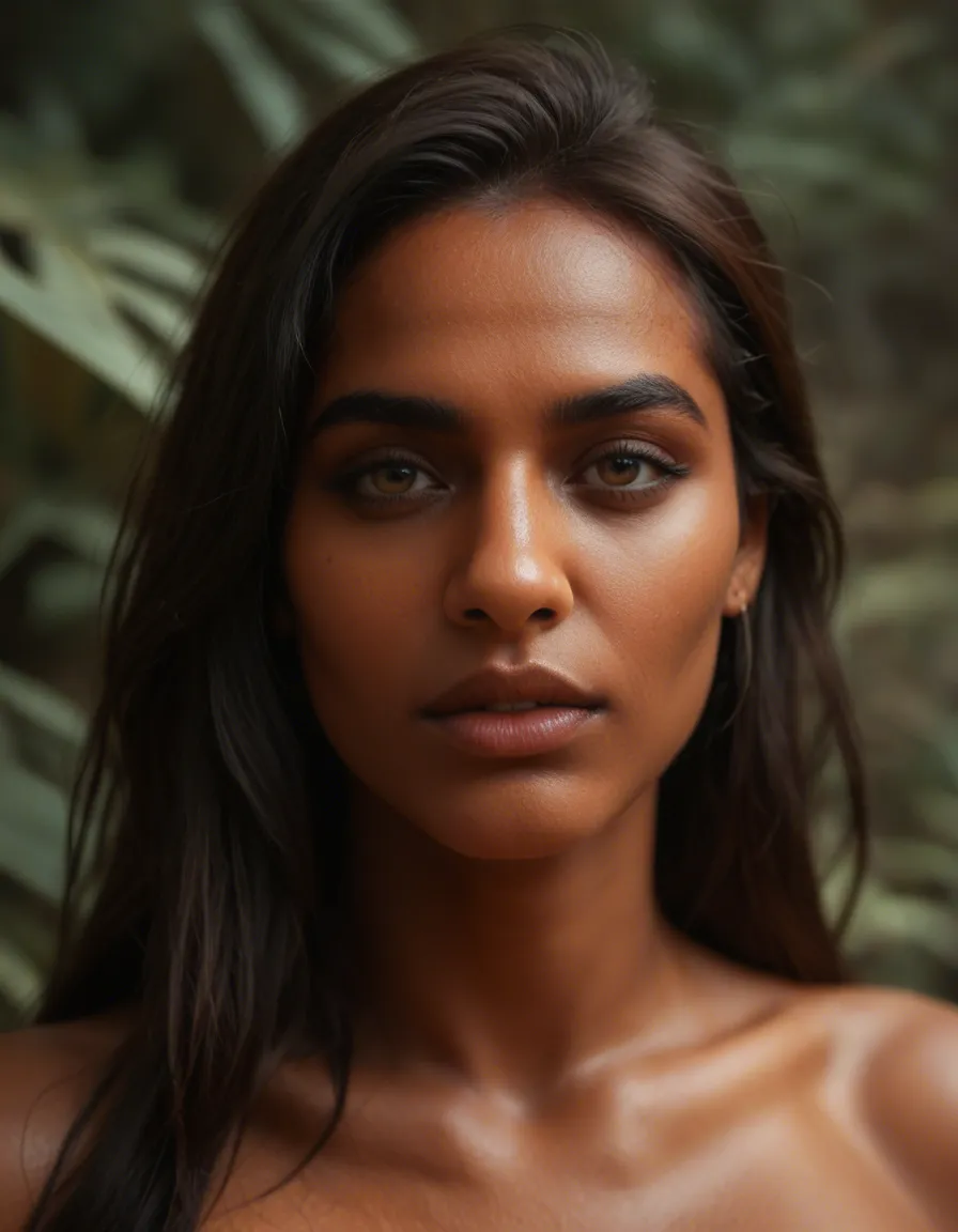Indian sexy girl, score_9, score_8, candid photo, realistic skin texture, visible skin pores, film grain, depth of field