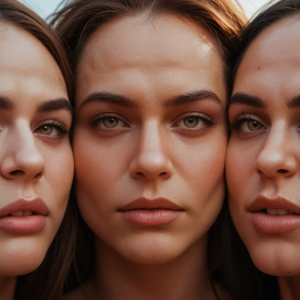 cinematic photo, 8k, extreme close-up, 6+women, arching back, navel, day, cinematic realism