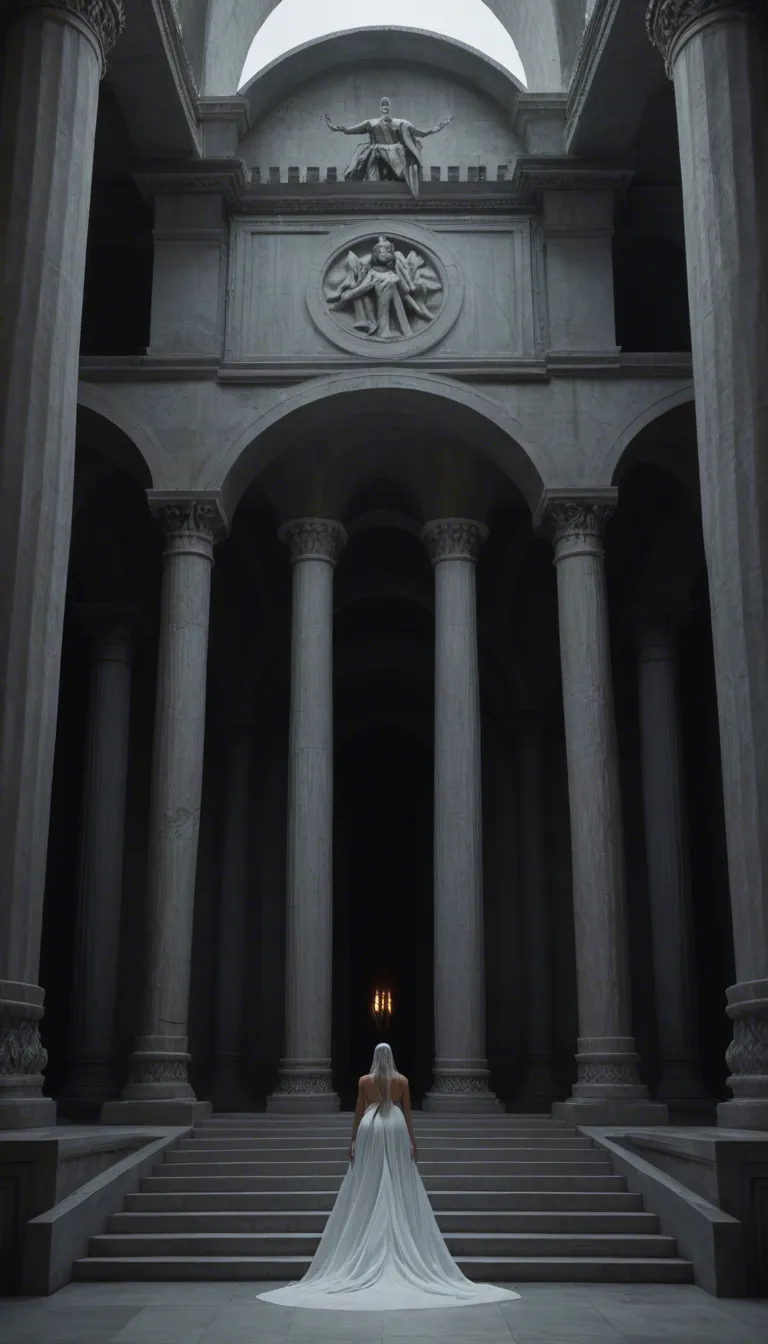 a high-contrast, cinematic wide shot of a lavishly appointed New Republic gala in a gleaming marble hall on Coruscant, capturing a scandalous, hidden moment of intense passion. In the foreground, partially obscured by the shadow of a towering, fluted marble column, 32-year-old Leia Organa Solo is pinned against the cold stone; her regal bearing has collapsed into raw desire. Her opulent deep blue gown, woven with shimmering silver threads, has been recklessly pushed up to her waist, exposing her lithe, toned legs and bare thighs, which are wrapped tightly around the hips of 18-year-old Prince Theron. Theron, dressed in a sharp black suit with gold trim, is buried deep inside her, his expression one of smug, predatory triumph as he grips her hips, his fingers digging into the soft flesh of her backside. Leia’s head is thrown back against the marble, her brown eyes hazy with a mixture of shame and overwhelming pleasure, her lips parted in a silent, breathless gasp while one of her dress straps hangs precariously off her shoulder, revealing the pale curve of her breast. Just a few feet away, separated by a thin veil of shadow, the blurred figures of tuxedoed diplomats and a Twi'lek ambassador continue their conversations under the glow of massive, opulent crystal chandeliers, completely oblivious to the Senator’s betrayal of her marriage. The lighting is a dramatic interplay of warm, golden ballroom light and cool, blue moonlight streaming from the balcony, highlighting the glistening wetness on Theron's fingers and the trembling tension in Leia's arched body, capturing the exact second her poise shattered into primal surrender., score_9, score_8, candid photo, realistic skin texture, visible skin pores, film grain, depth of field