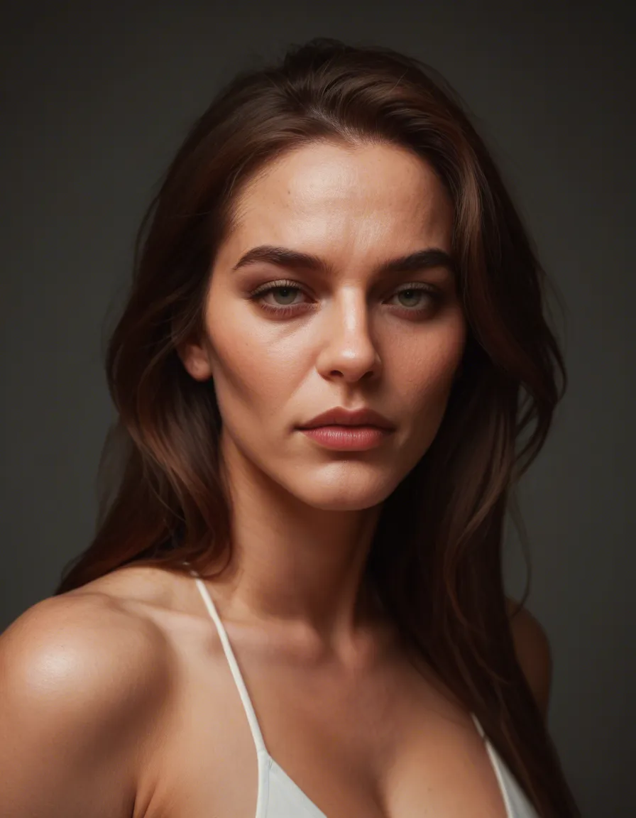 mature_female, score_9, score_8, candid photo, realistic skin texture, visible skin pores, film grain, depth of field