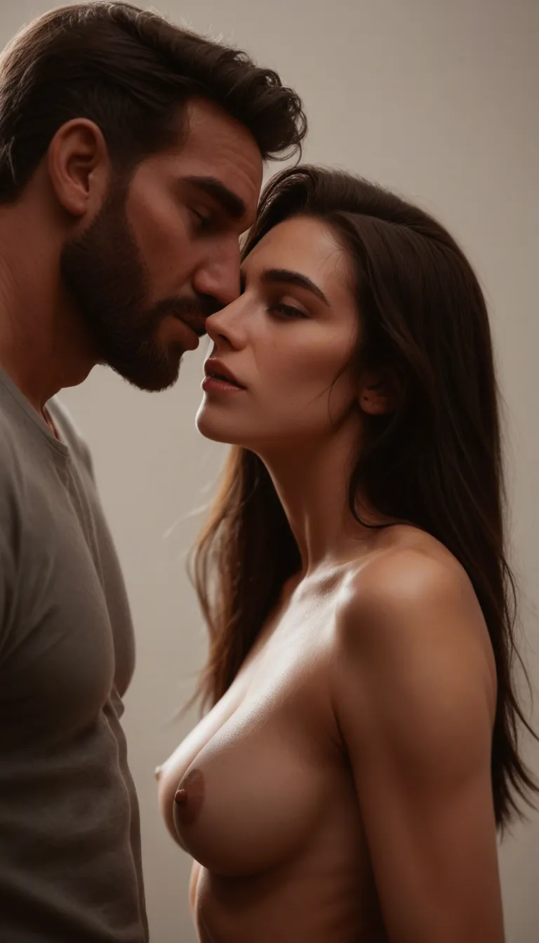 studio quality, sharp focus, couple, arching back, medium breasts, lifelike render