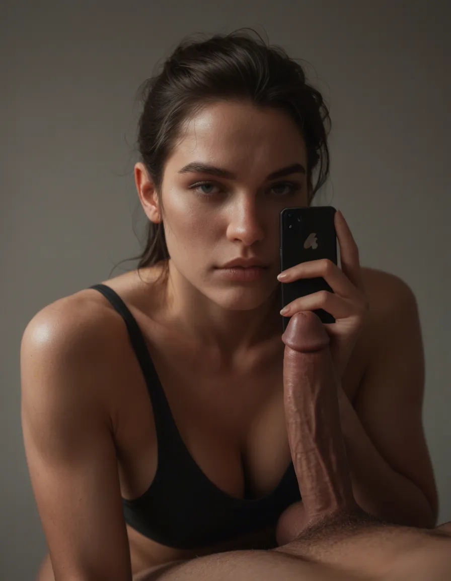 Black twink riding white big dick, score_9, score_8, amateur photo, phone snapshot, realistic skin texture, skin blemishes, soft indoor lighting