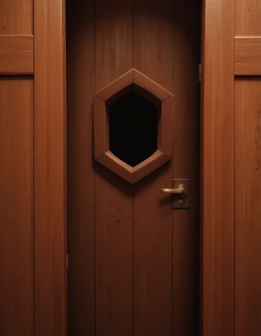 Keyhole reveal composition, gap focus, voyeuristic perspective, looking through irregular small jagged hole in old wooden door, heavily blurred dark wooden door texture filling 50%-60% of frame, creamy dreamy bokeh on the rough wood edges, narrow irregular peephole opening, through the small broken hole in the door, view of elegantly beautiful woman with blue hair, lying on bed, legs apart and masturbating with vibrator, mouth open, orgasm . Wearing blue net bra and panties_around_one_leg . She is completely unaware of being watched, natural candid pose,  serene and private moment, cinematic lighting, delicate rim light from behind, , Ultra sharp focus on the woman through the narrow gap, razor-sharp detail on face and body,,, score_9, score_8, candid photo, realistic skin texture, visible skin pores, film grain, depth of field, score_9, score_8, candid photo, realistic skin texture, visible skin pores, film grain, depth of field, score_9, score_8, candid photo, realistic skin texture, visible skin pores, film grain, depth of field