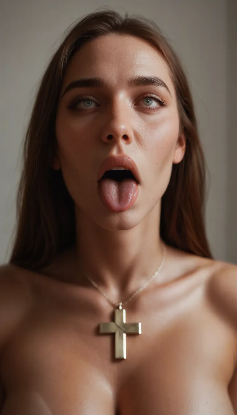 ahegao face cross eyed blowjob