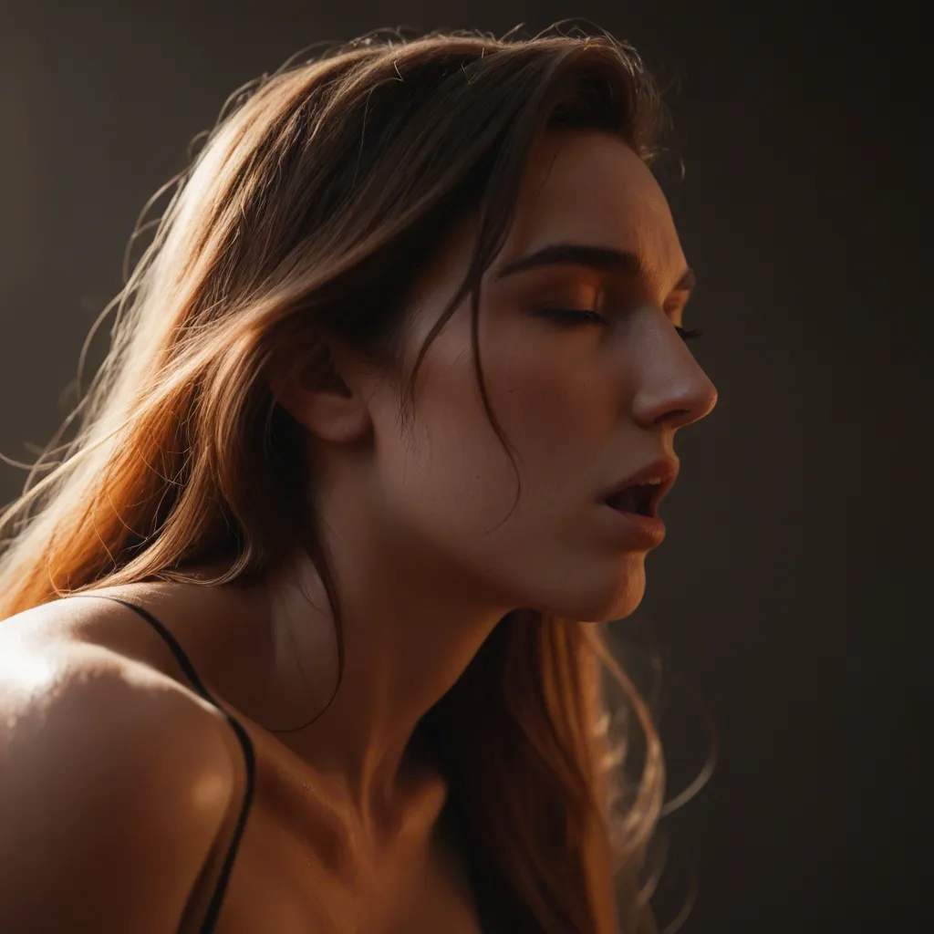 highly detailed, natural lighting, multiple women, two-tone hair, alternate costume, moaning, lifelike render