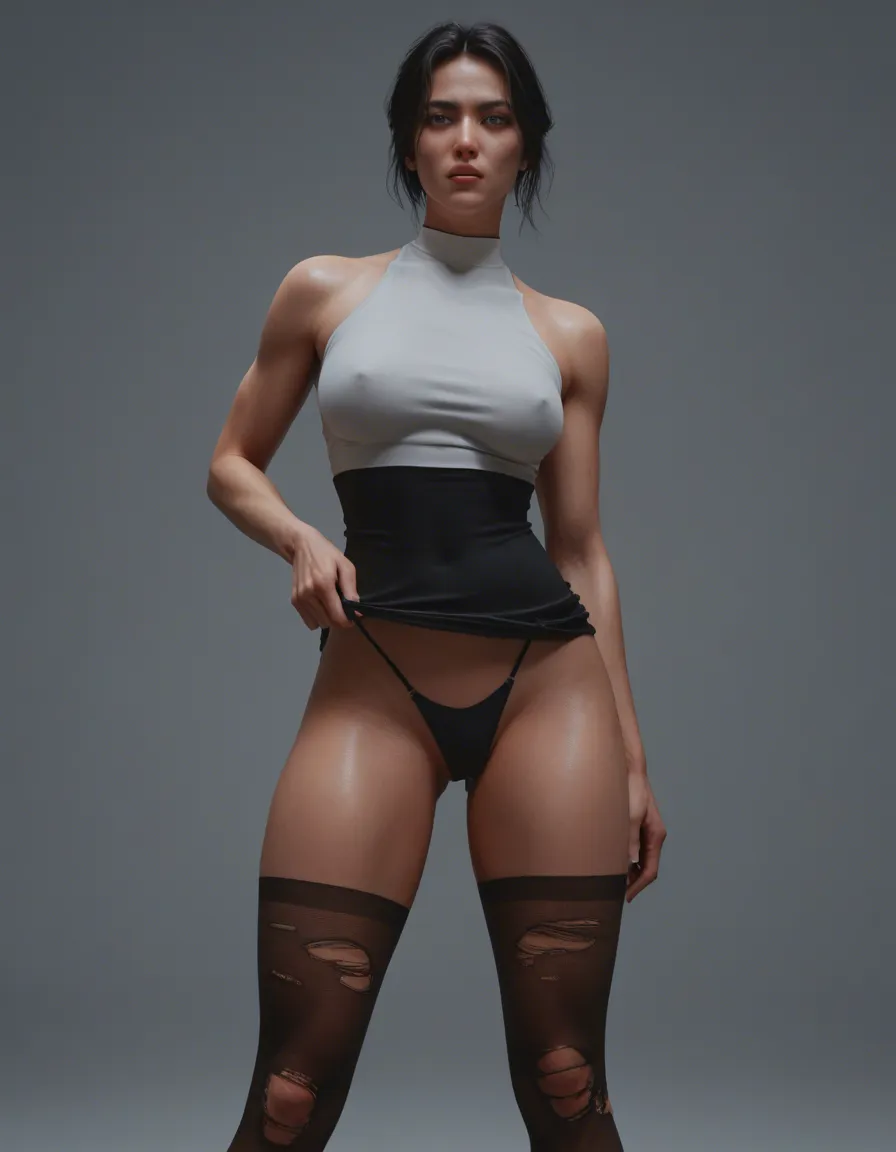 futanari, 23 year old Korean women in tutu spinning around with torn stockings and panties_around_one_leg , score_9, score_8, 3d render, octane render, subsurface scattering, ray tracing, smooth shading, score_9, score_8, 3d render, octane render, subsurface scattering, ray tracing, smooth shading, score_9, score_8, 3d render, octane render, subsurface scattering, ray tracing, smooth shading