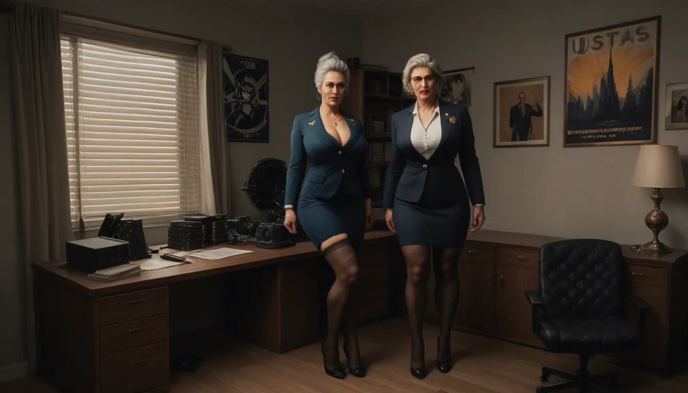 age 40, big cannon 38hhh massive tits military ussr communist boss mature milf woman in military stockings standing in own cabinet of military recruitment office, post-ussr atmosphare, ussr-like hairstyle, real alpha man captions on english, poster-like photo with propaganda captions, on her pubic hair shaved as her high military rank. she pose because want generate interest in enlisting in the army only real alpha man. A military rank is shaved into her pubic area as a sign that only alpha men of a higher rank are allowed to access her body. communist stockings, tattoo of ussr, huge ussr tits full-view, bubble ass, seduced bitch face, real ussr realistics, military slutty, commie bimbo, woman colonel, historic realistic, cinema realistic,, score_9, score_8, candid photo, realistic skin texture, visible skin pores, film grain, depth of field