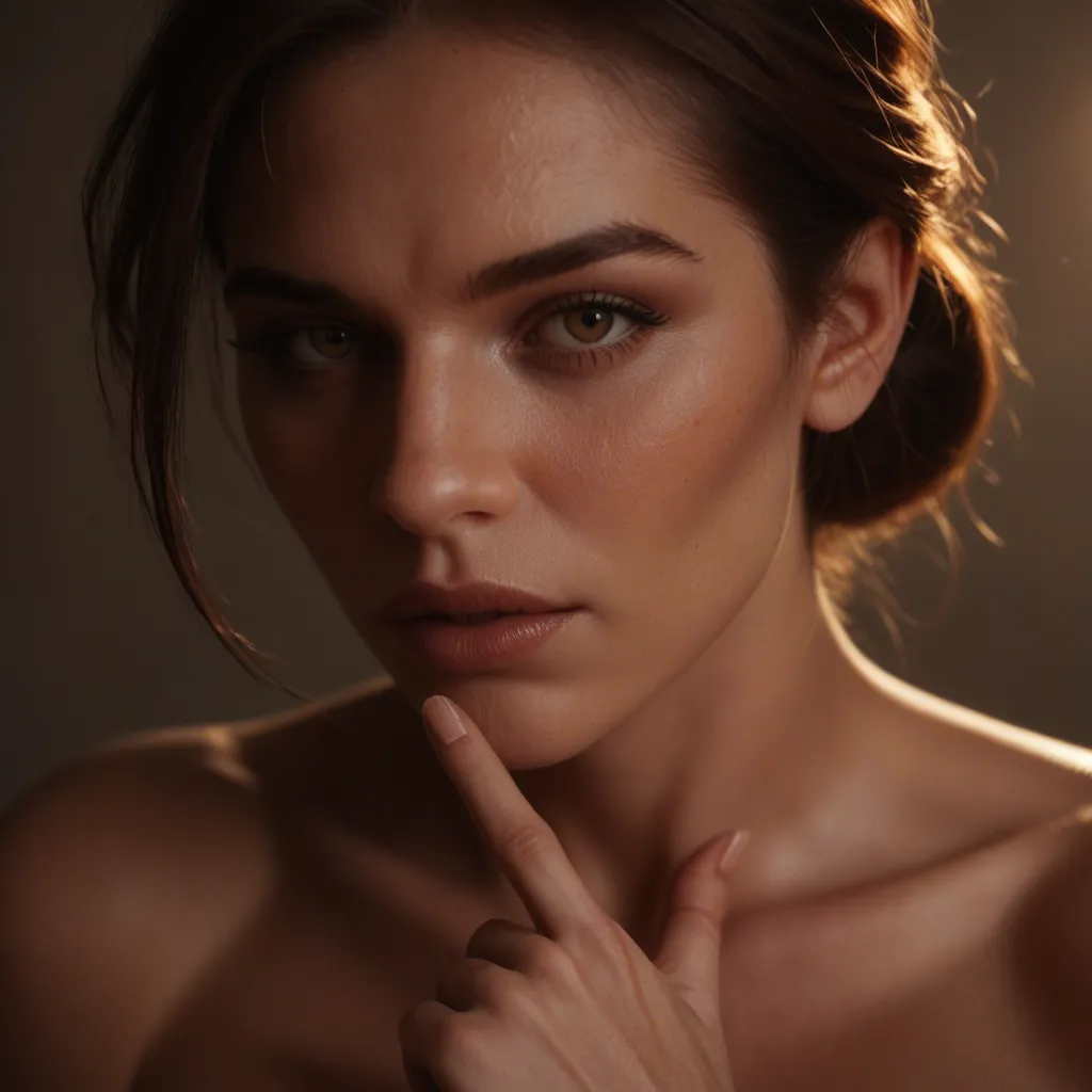 Ultrarealistic, sharp focus, detailed skin. A beautiful mature female in her early 40s is masturbating and fingering herself vigorously. She is writhing and having an intense orgasm. ((She is wearing a full black leather bodysuit unzipped all the way down to her crotch:1.1)). (She has short brown hair with one thin grey streak, a toned physique, smaller floppy natural breasts, thick nipples, and trimmed pubic hair). She is lying on her back on the edge of a high rooftop with a view of a city skyline. It is the middle of the day, the sun is hot, and she is sweating.