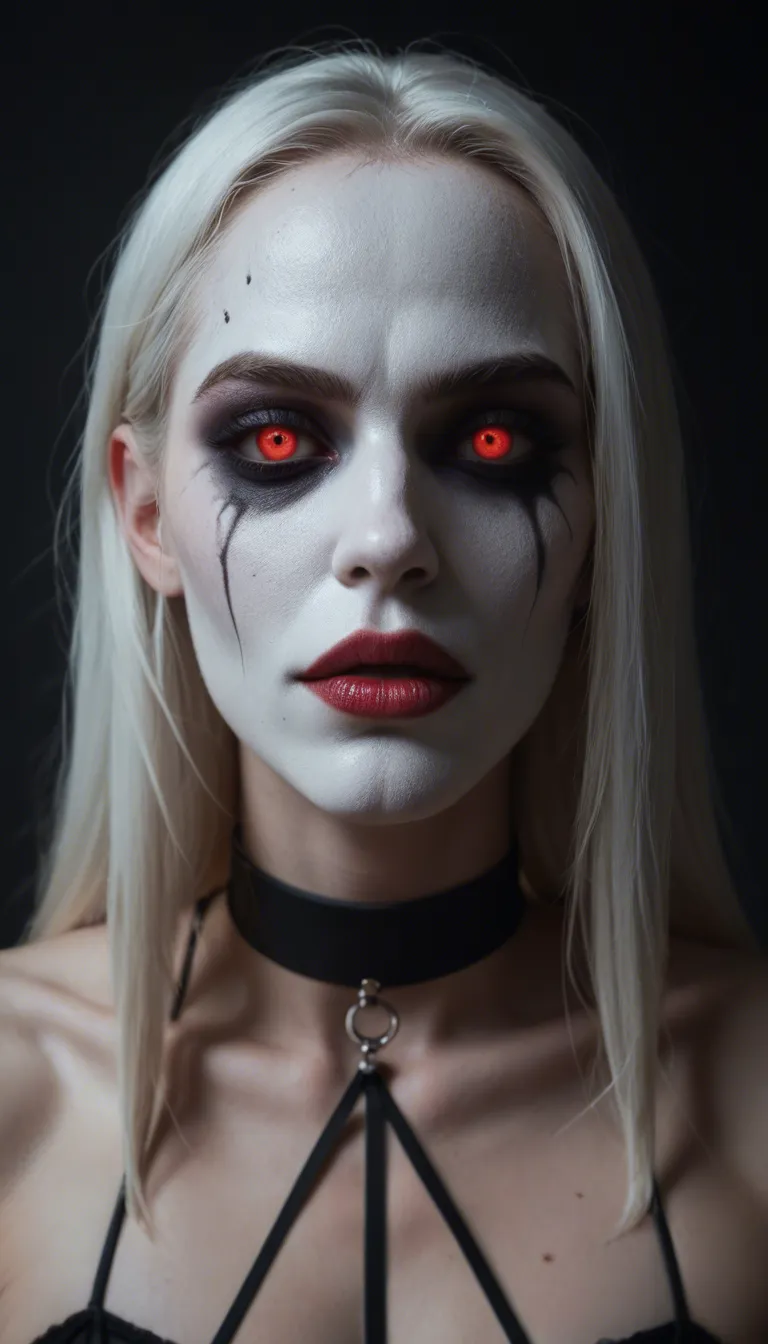 sunnysundownz style, (adult femboy demon), deep white skin, (squinted white possessed eyes), feminine facial structure, feminine silhouette, solo, masterpiece, amazing resolution, dramatic lighting, intricate details, detailed eyes, hdr, best quality, (soft shading), dim lighting, realistic lighting, full body shot, androgynous features, (scary face mask, scary eyes rolled back), 5ft tall, eye shadow

(Demon body) demonic limbs, demon tail

(From below view side view)

((Sitting legs crossed dominantly)), cocked over slightly, angled perspective, angled side view, teasing (tilting head sideways), looking at viewer,

(1femboy demon), (abs:0.1), legs spread apart, both feet planted flat, relaxed, sweet, nave, flushed, big round hips, ((fit:0.1)), buxom figure, (fully nude flat boy pecks), narrow waist, short fade hairstyle, anklet, detailed toes, detailed toenails, feather high heels, (visible cut dick), (small erection), smooth balls, detained scrotum, testicles, trample, dominant, dark_ass_freckles, moles, (dirty anus)

(fully nude), black choker, smokey makeup

Neon Poolside,

(Solo)