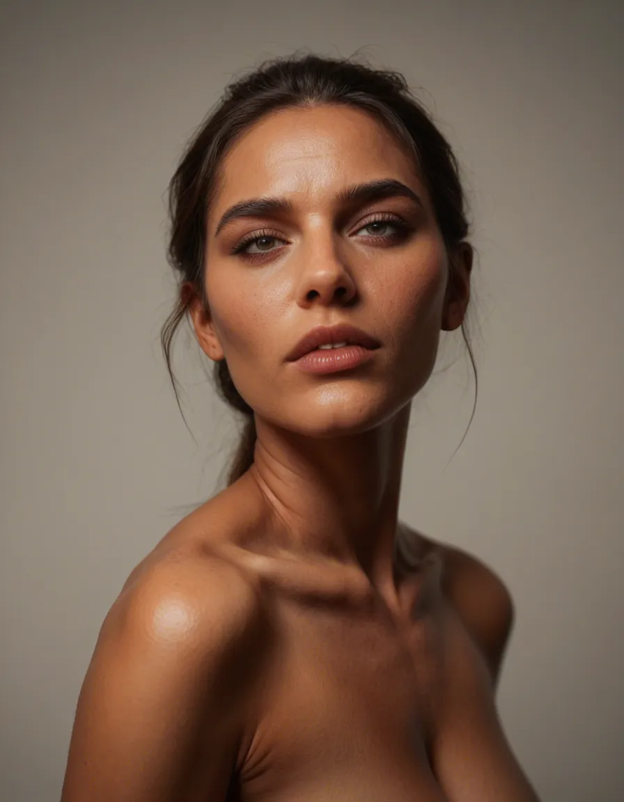 8k, sharp focus, detailed skin, solo female, tail, presenting, dslr quality, score_9, score_8, candid photo, realistic skin texture, visible skin pores, film grain, depth of field