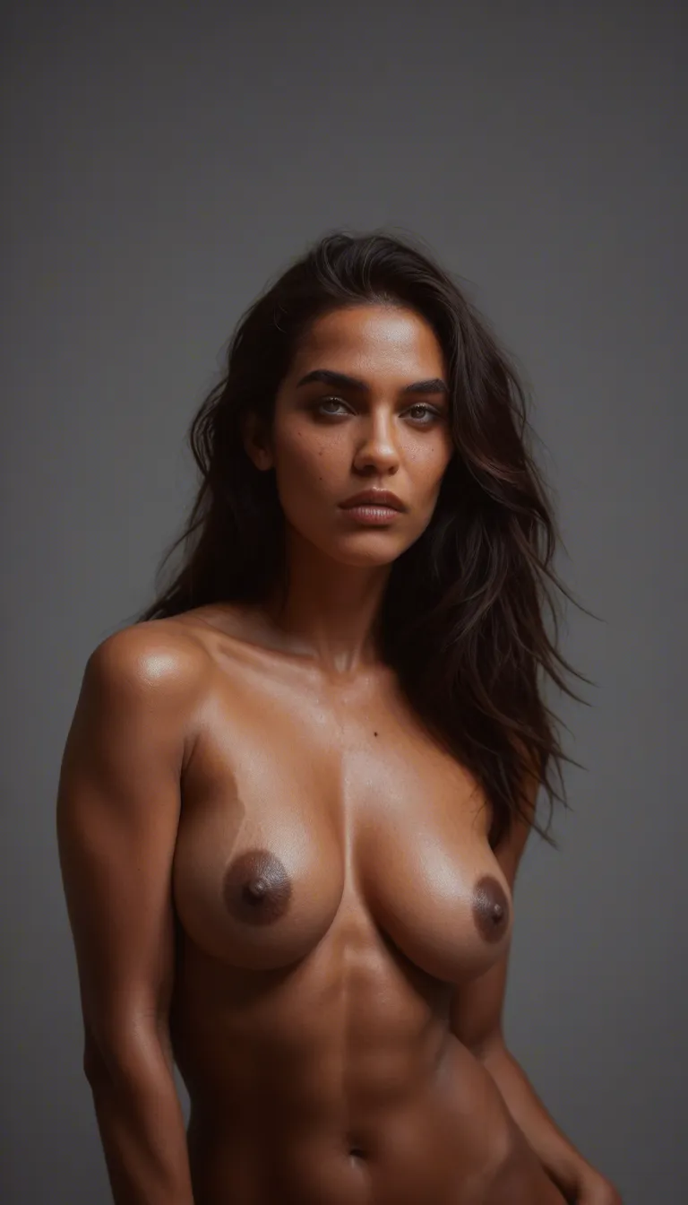dslr, film grain, photorealistic, demon woman, fully nude, mole, natural skin texture