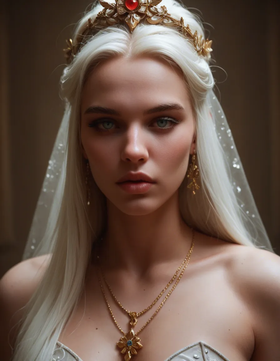 Subject: A mesmerizing 18-year-old Russian young woman with an angelic presence, embodying both innocence and divine sensuality. Her porcelain-white skin glows with a soft, radiant luminescence, and her delicate, features a cute, small but long structure with full, rosy lips and expressive, sparkling eyes that shimmer with a mix of innocence and mischief. Her extremely long, deep red hair flows like silk, cascading down her back and framing her ethereal beauty. Her figure is flawless, with full, perky breasts that are proportionate and elegant, complemented by a slender waist and soft curves. She exudes a graceful, otherworldly charm, enhanced by her angelic wings—large, feathery, and pristine white, with a soft, fluffy texture that adds to her divine aura. Pose and Expression: She stands in a dynamic, confident pose, her legs slightly widened to accentuate her sensuality. One gloved hand sensually grazes her breast, while the other rests on her hip, exuding empowerment and allure. Her expression is soft yet inviting, with flushed cheeks, parted lips, and a playful, knowing smile that hints at her sexual experience. Her gaze is magnetic, drawing the viewer into her world of mystery and seduction. Her angelic wings are slightly spread, adding a majestic and divine quality to her presence. Lighting: The scene is bathed in soft, diffused lighting with subtle highlights and shadows that accentuate her curves and the textures of her skin, gloves, and wings. Prismatic light flares dance around her, casting soft rainbows across her skin and the fluffy feathers of her wings, adding a magical, dreamlike quality to the scene. A warm, golden glow enhances the opulence of the setting, while ethereal beams of light seem to emanate from her, emphasizing her angelic nature. Background: She stands in an opulent, dreamy garden bursting with vibrant flowers—deep red roses, vibrant blue lilies, and pure white cherry blossoms—creating a stark contrast to her ethereal presence. The garden is sunlit, with a gentle breeze rustling the flowers and her hair. Alternatively, the background could be a celestial paradise with soft clouds, glowing orbs, and flowing fabrics, adding a touch of fantasy and divine sophistication. Fluffy, feathery elements float around her, enhancing the heavenly atmosphere. Accessories: She wears sleek, sensual gloves that reach just above her elbows, made of satin or lace, adding an extra layer of sophistication and allure. Minimal jewelry adorns her, such as a delicate necklace or earrings, complementing her divine appearance without overpowering it. A subtle spray of white goo glistens on her skin, adding a provocative yet artistic element to the scene. A delicate halo of light hovers above her head, completing her angelic appearance. Art Style: The image is rendered in a photorealistic style with a touch of fantasy and cinematic aesthetics. Soft, painterly brushstrokes and vibrant colors enhance the depth and mood of the scene, creating a visually stunning masterpiece. The angelic wings, fluffy elements, and sensual gloves are depicted with intricate detail, adding texture and realism to the ethereal theme., score_9, score_8, candid photo, realistic skin texture, visible skin pores, film grain, depth of field