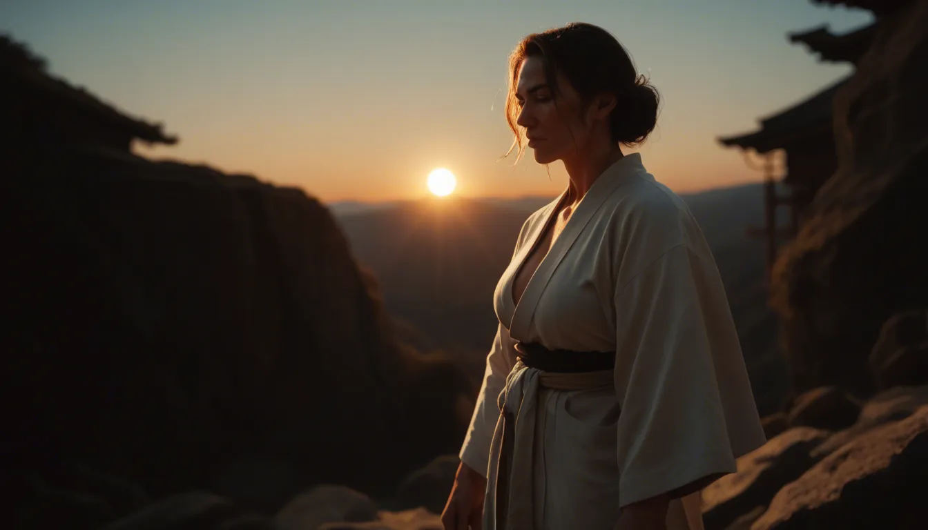 cinematic lighting, 8k, milf, athletic build, japanese clothes, futanari, sky, spotlight, film grain, score_9, score_8, cinematic film still, anamorphic, film grain, dramatic lighting, shallow depth of field