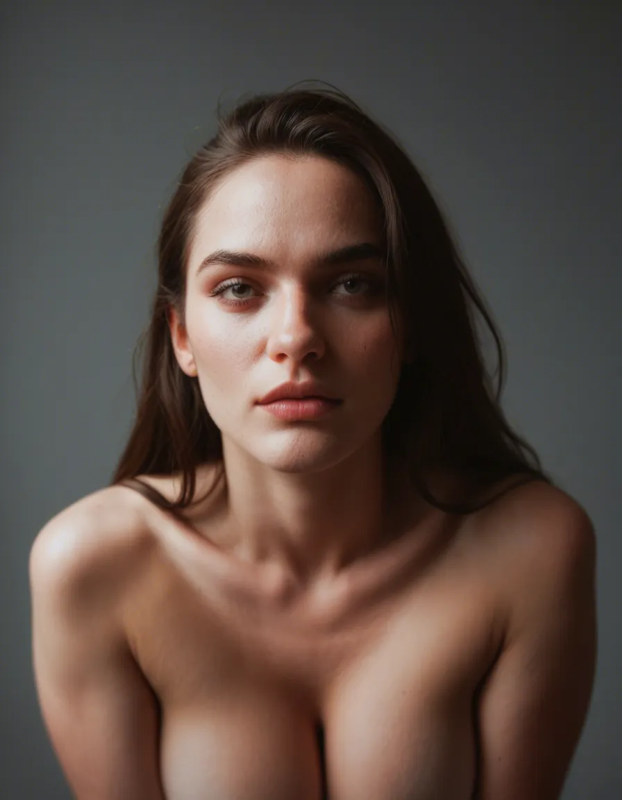 trans girl, score_9, score_8, candid photo, realistic skin texture, visible skin pores, film grain, depth of field