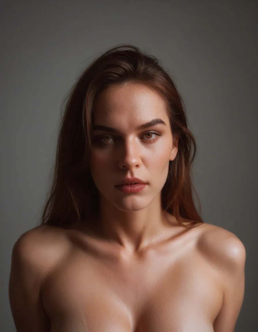 Hellhäutige Frau mit Spitzen titten, score_9, score_8, candid photo, realistic skin texture, visible skin pores, film grain, depth of field