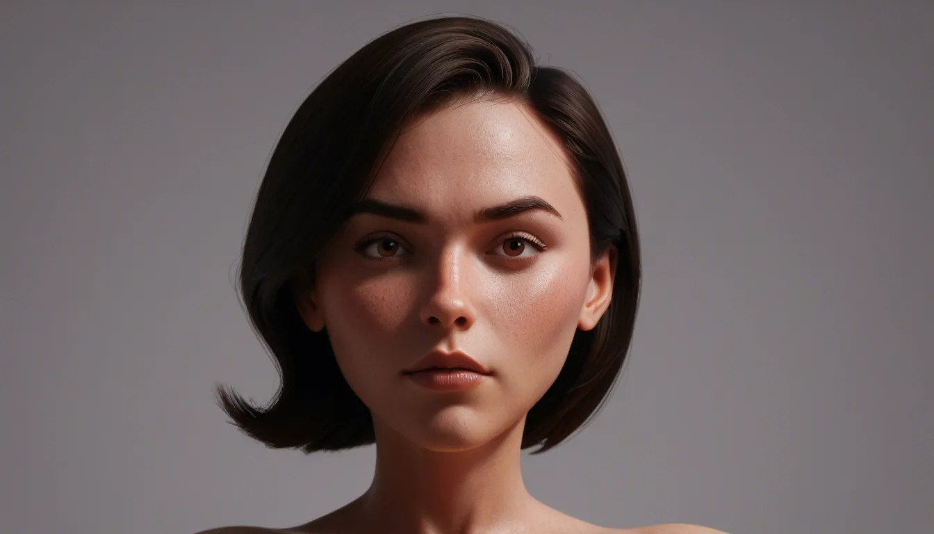 Helen Parr Elastigirl from The Incredibles, adult woman in her 30s, exact Incredibles 3D CGI movie artstyle, detailed face, short black hair with white streak, removing her red superhero suit, top fully open, large bare breasts exposed, seductive expression, standing pose, high quality 3D render, cinematic lighting, sharp details