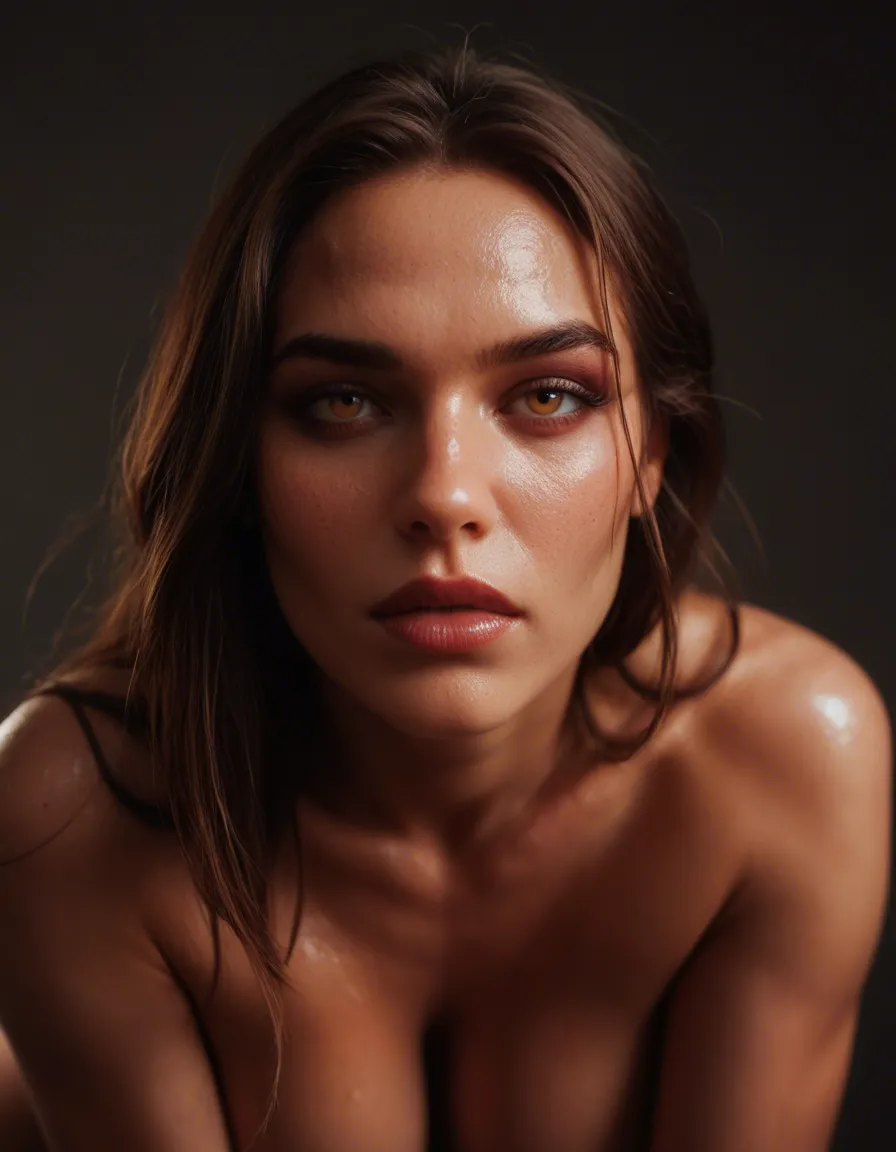 sharp focus, 8k uhd, succubus, bent over, shiny skin, film photography, score_9, score_8, candid photo, realistic skin texture, visible skin pores, film grain, depth of field