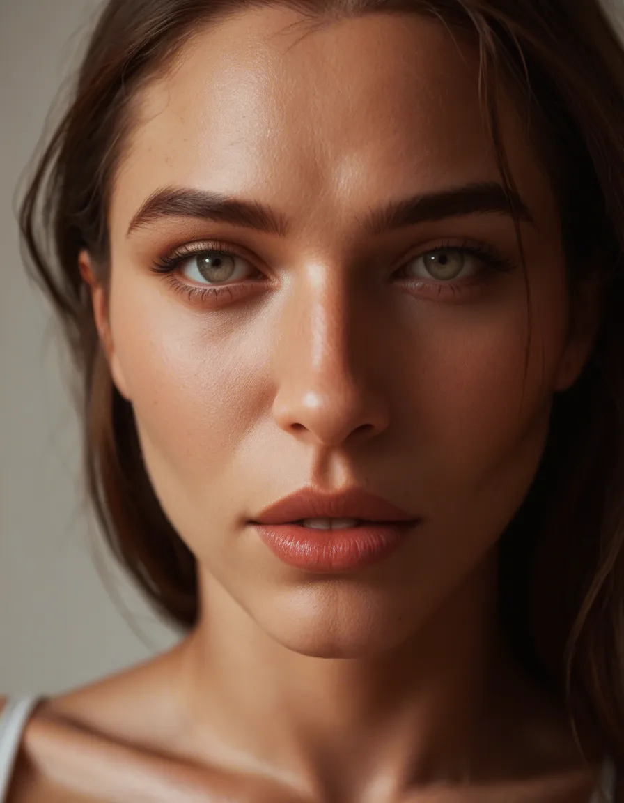 studio quality, sharp focus, close up, big breasts. studio photo, score_9, score_8, candid photo, realistic skin texture, visible skin pores, film grain, depth of field