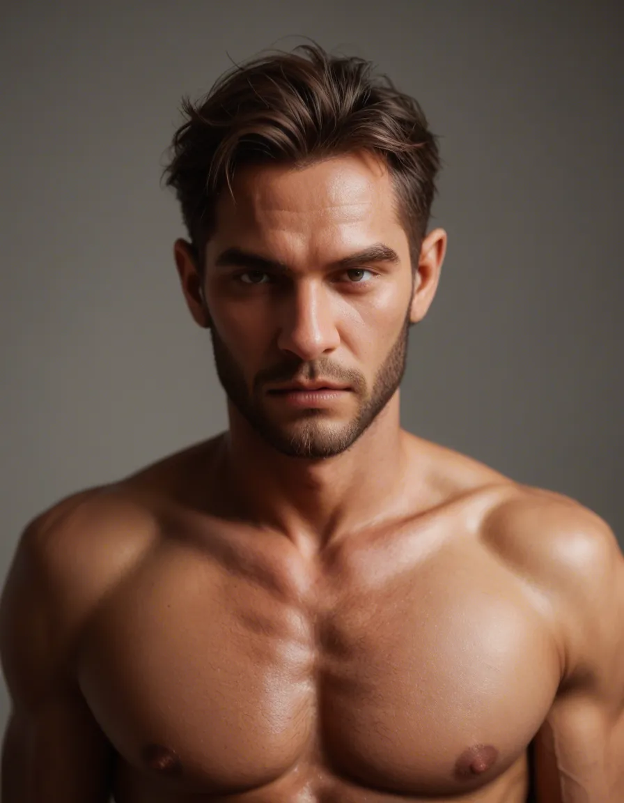 8k, sharp focus, detailed skin, male_focus, bdsm, score_9, score_8, candid photo, realistic skin texture, visible skin pores, film grain, depth of field