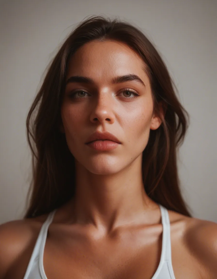 Boobs as big as her head, score_9, score_8, candid photo, realistic skin texture, visible skin pores, film grain, depth of field