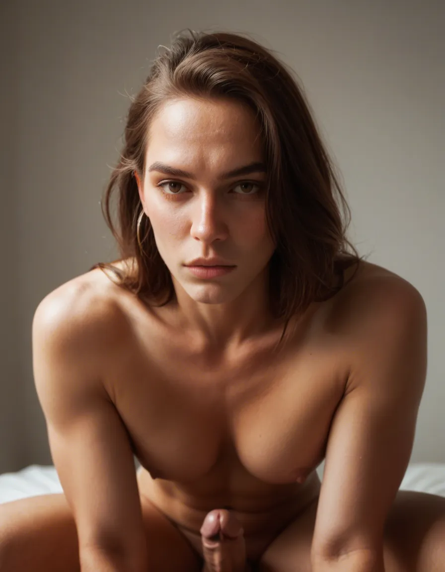 slim athletic man penis naked male nude soft penis testicles brown hair charming, score_9, score_8, candid photo, realistic skin texture, visible skin pores, film grain, depth of field