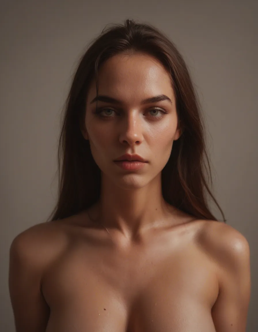 nude woman, score_9, score_8, amateur photo, phone snapshot, realistic skin texture, skin blemishes, soft indoor lighting