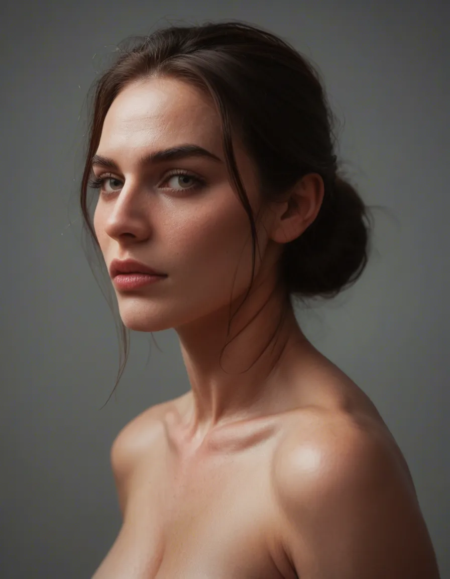 Gigantic tits, score_9, score_8, candid photo, realistic skin texture, visible skin pores, film grain, depth of field