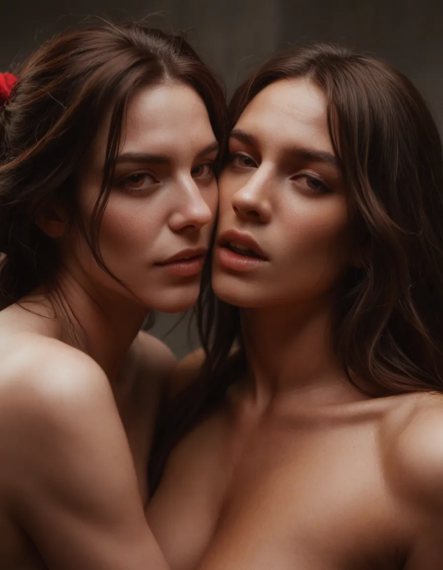 RAW photo, ultra realistic, @yuno_(hidamari_sketch) fucking Suki from avatar the last airbender and Ty Lee threesome lesbian, score_9, score_8, candid photo, realistic skin texture, visible skin pores, film grain, depth of field