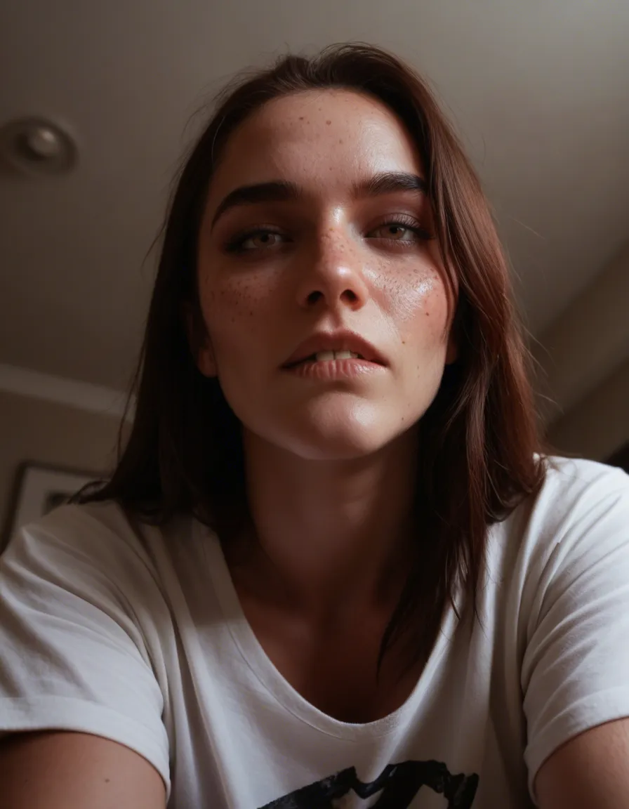 RAW photo, ultra realistic, succubus, shiny skin, shirt, biting lip, from below, moonlight, 8k uhd photo freckles sex_from_behind, cum in hair, realistic skin texture, visible skin pores, film grain, depth of field, score_9, score_8, candid photo, realistic skin texture, visible skin pores, film grain, depth of field