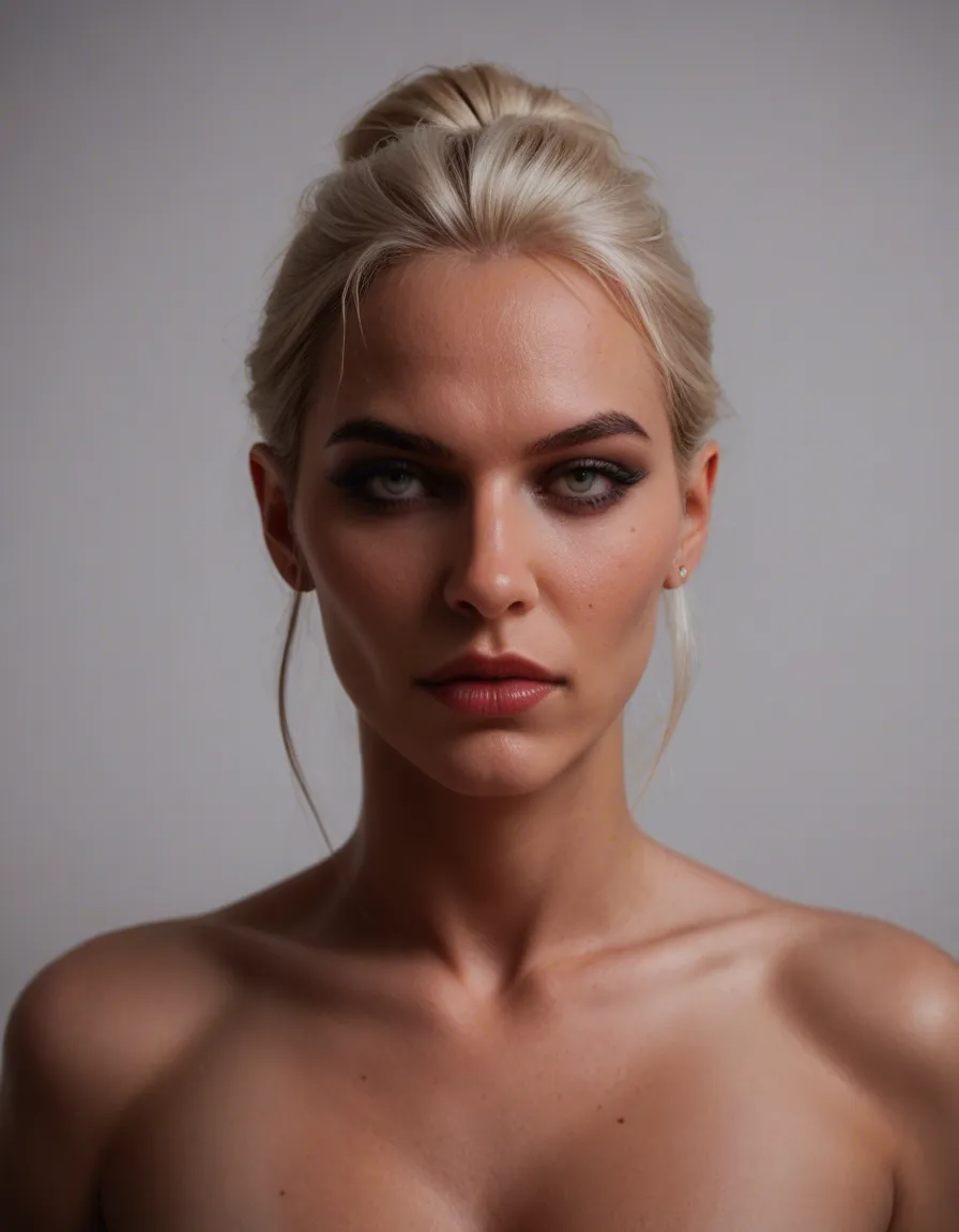 Dominate Mistress for CEI, score_9, score_8, candid photo, realistic skin texture, visible skin pores, film grain, depth of field