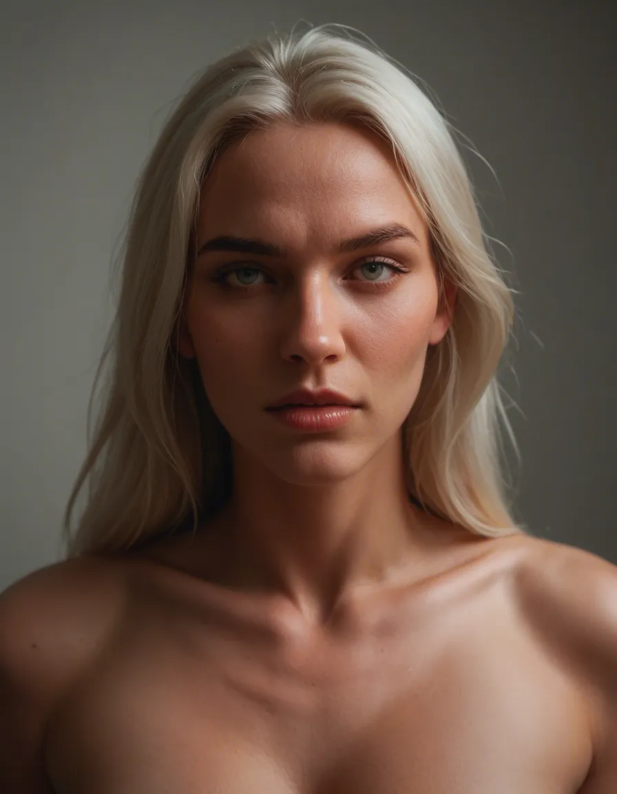 eine 40 jahre blnde lehrerin mit schulter langen haaren,kleine titten,grossem arsch und beharte pussy, score_9, score_8, candid photo, realistic skin texture, visible skin pores, film grain, depth of field