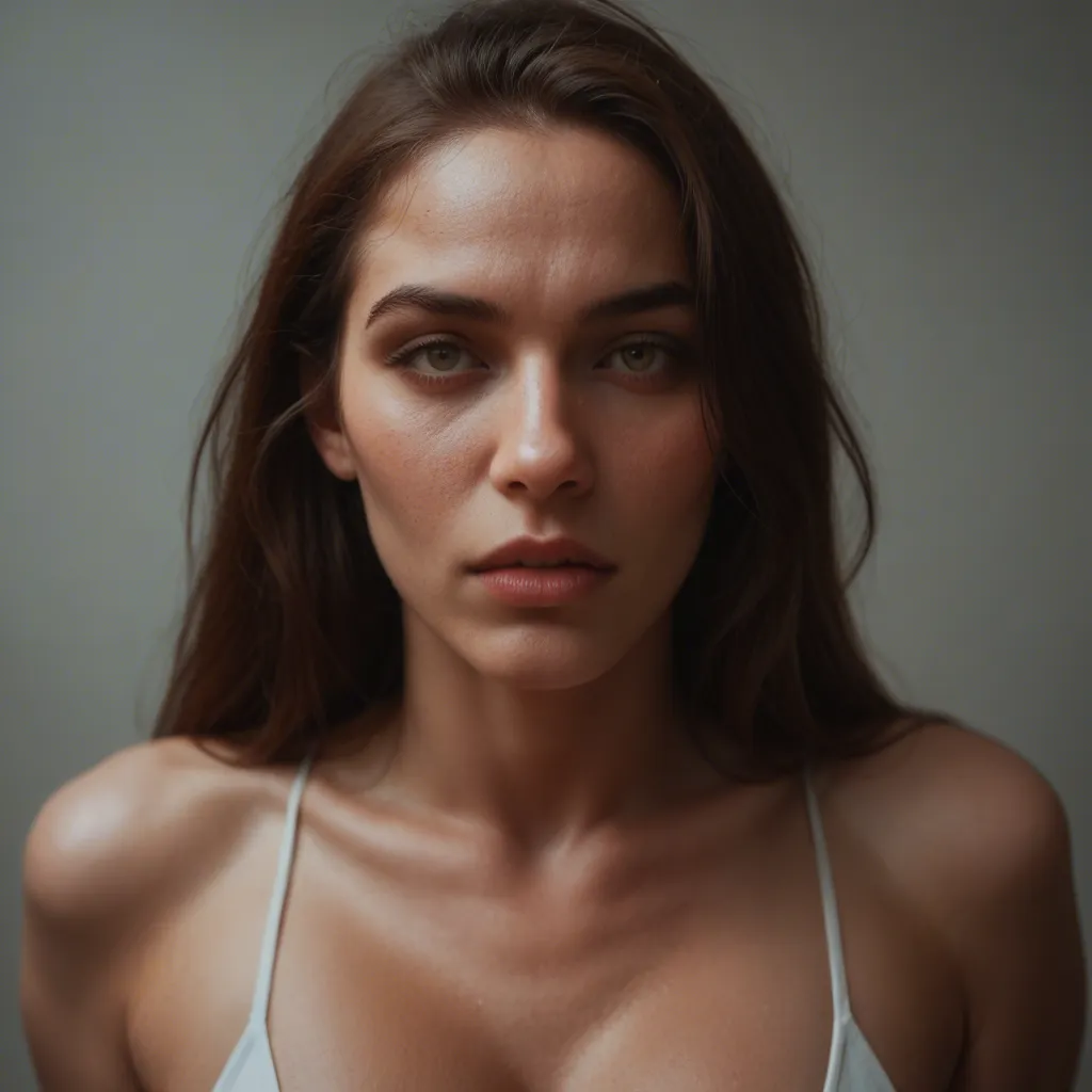 Her breasts enlarges to huge round and firm shaped boobs