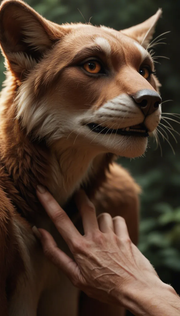 Furry, racoon, viciously fingering