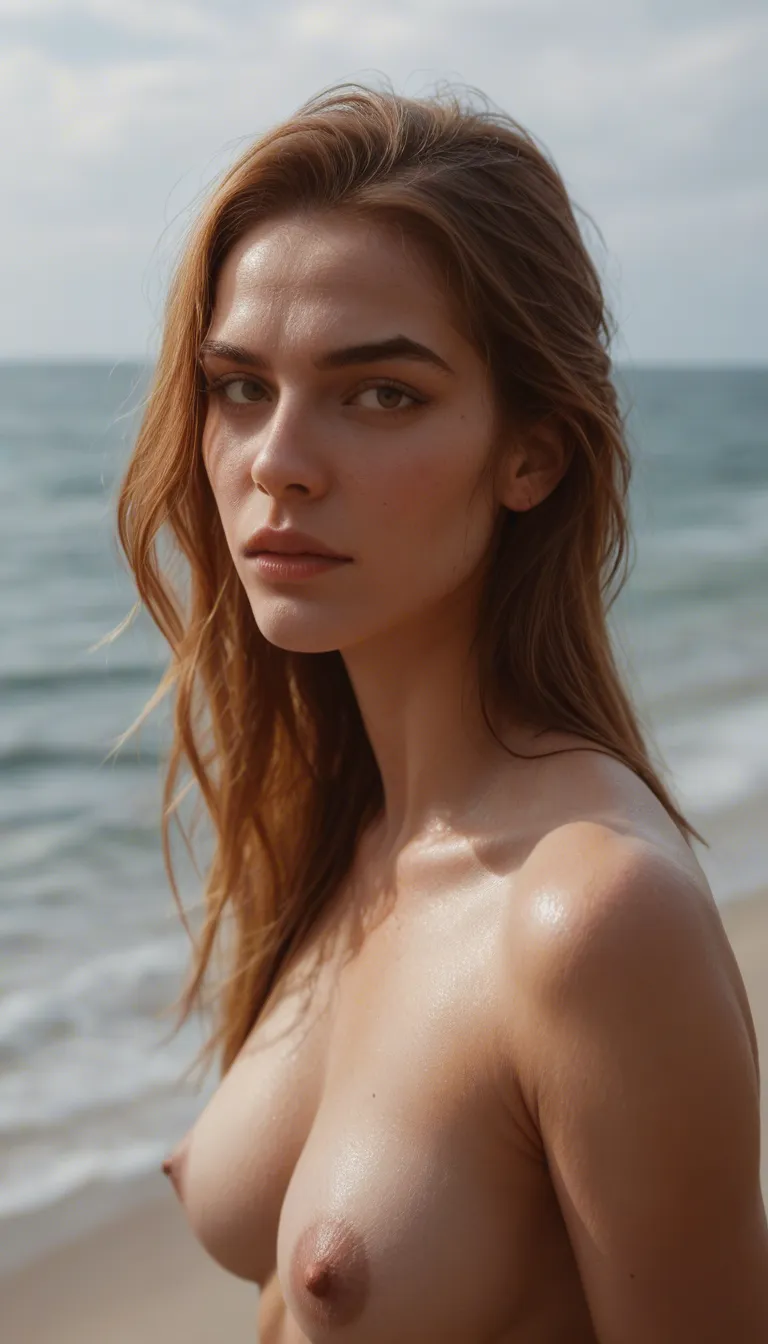 Nahaufnahme von zwei geilen Frauen. Die eine beißt ein Stück von einem gekochten Ei ab und schiebt es mit ihrer Zunge in den Mund der anderen.
