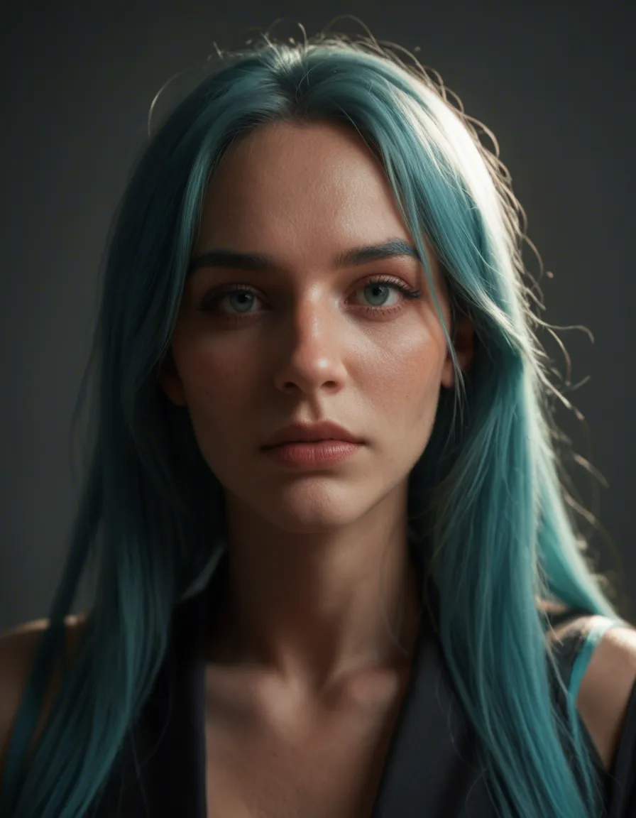 @hatsune_miku, score_9, score_8, candid photo, realistic skin texture, visible skin pores, film grain, depth of field