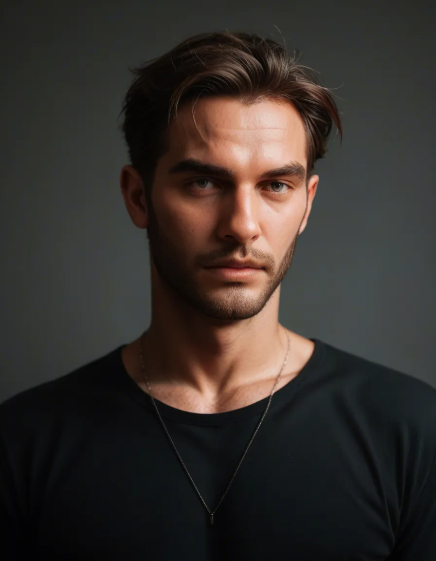 two hot male_focus, score_9, score_8, candid photo, realistic skin texture, visible skin pores, film grain, depth of field