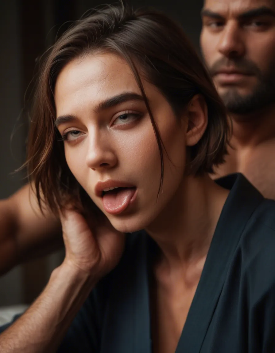 sharp focus, 8k uhd, 2boys, short hair, japanese clothes, ahegao, photorealistic, score_9, score_8, candid photo, realistic skin texture, visible skin pores, film grain, depth of field