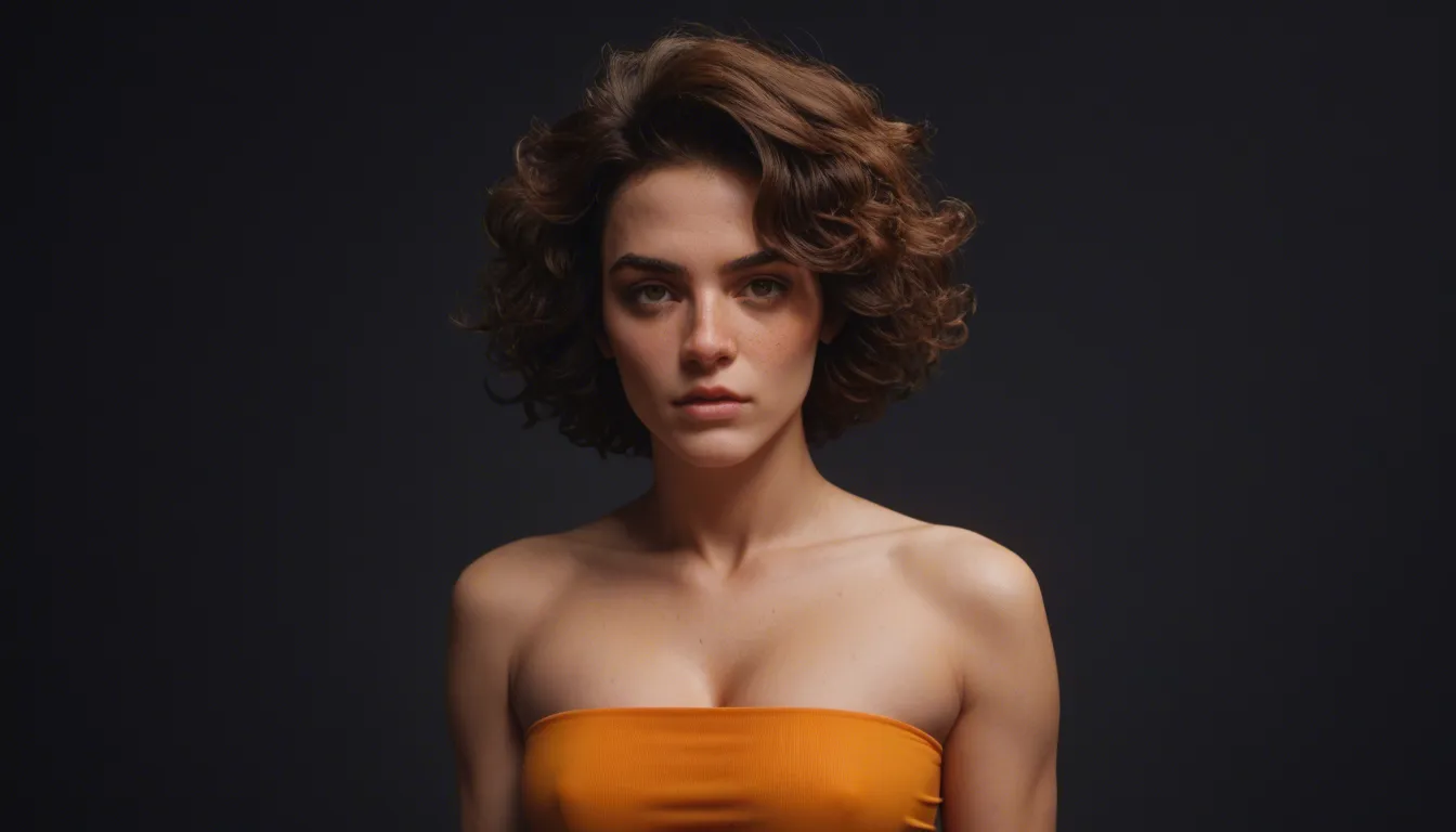 Chica, pelo naranja claro con moño medio suelto, orejas de perrito con cascabel alado, ojos suaves lindos verdes, mediana, cintura, tetas enormes pezones rosas, tracero grande, muslos anchos femeninos, piel blanca, sonrojo en vientre muslos hombre y carita suave, en bent_over, POSE M lengua saliva cum cum_on_breasts, score_9, score_8, amateur photo, phone snapshot, realistic skin texture, skin blemishes, soft indoor lighting, score_9, score_8, amateur photo, phone snapshot, realistic skin texture, skin blemishes, soft indoor lighting