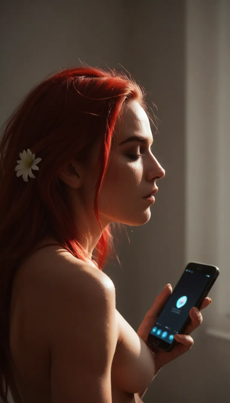 best quality, hyperrealistic, multiple women, red hair, flower, orgasm, studio lighting, natural skin texture