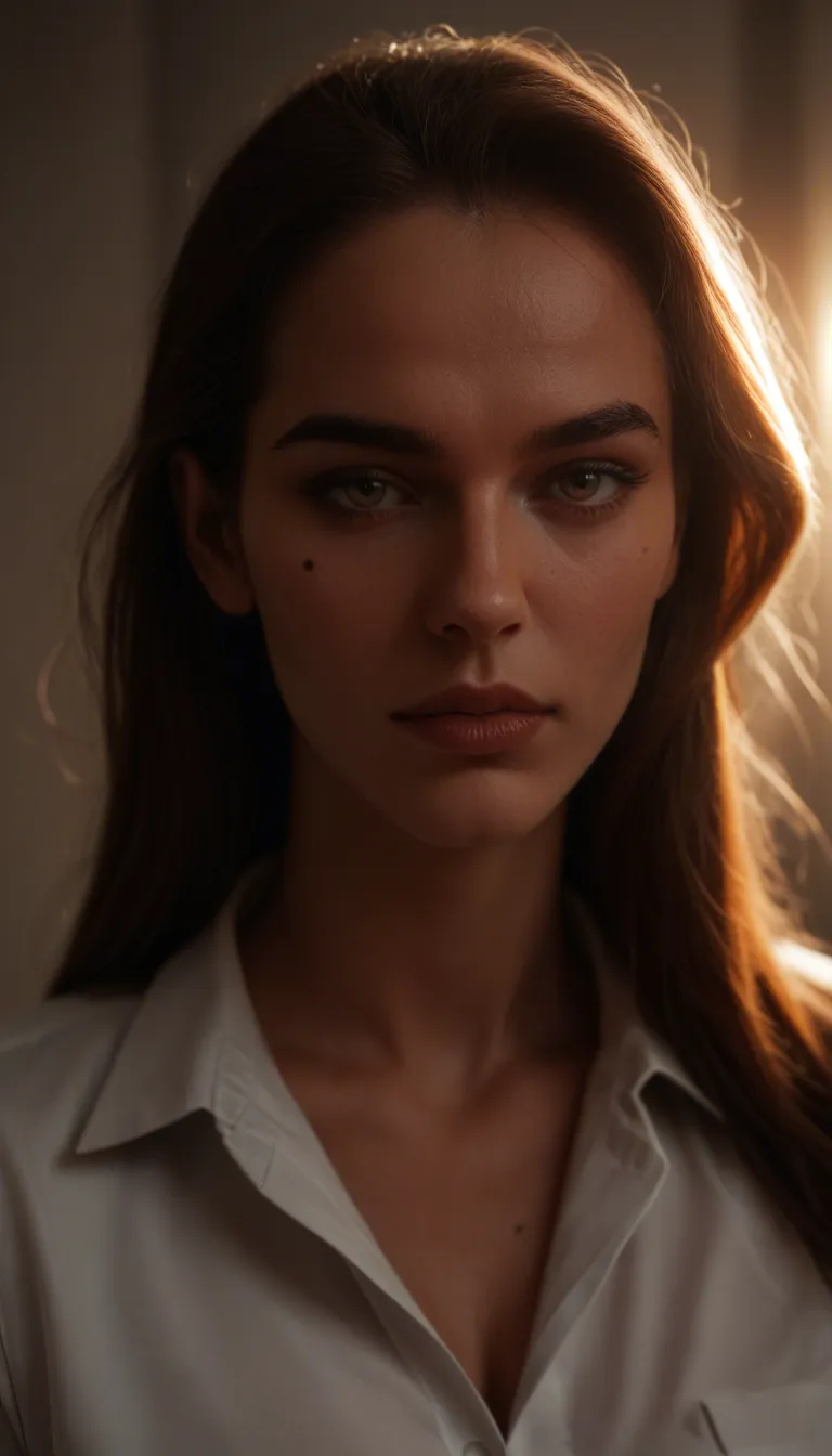 highly detailed, natural lighting, couple, mole, office wear, presenting, soft lighting, hyperrealistic