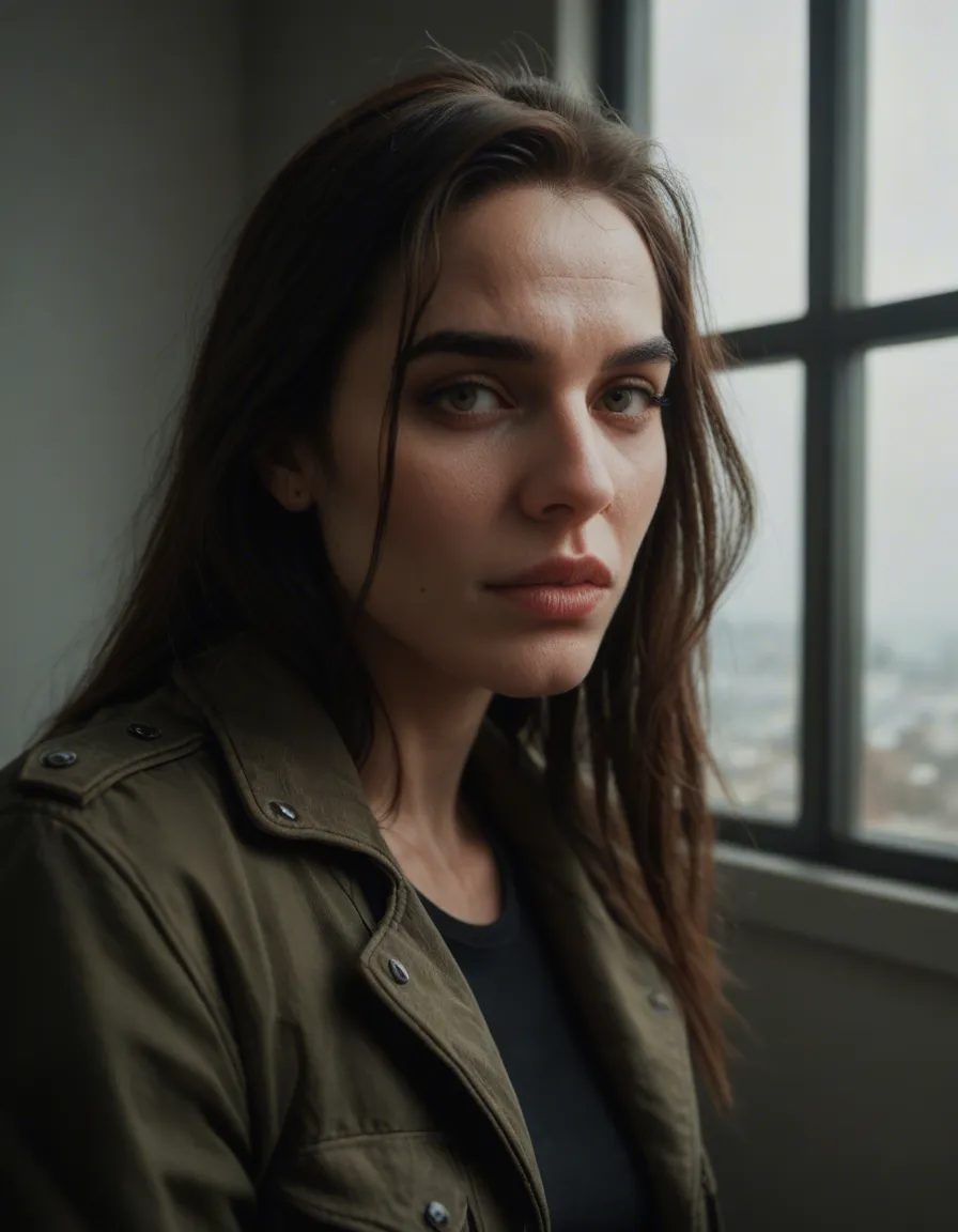 sharp focus, 8k uhd, multiple women, jacket, big tit worship window light, film photography, score_9, score_8, candid photo, realistic skin texture, visible skin pores, film grain, depth of field