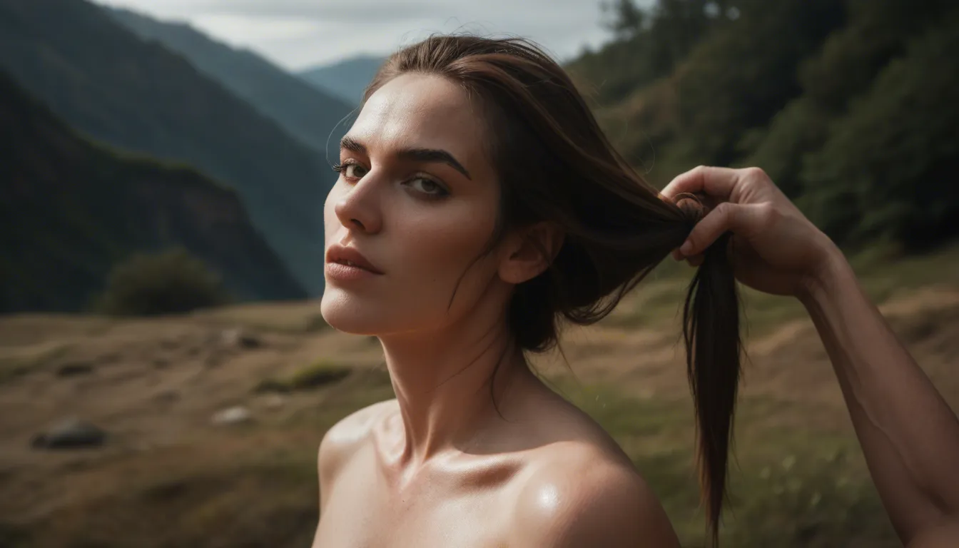 RAW photo, ultra realistic, wide shot, multiple women, hair pull, skindentation, outdoors, hyperrealistic