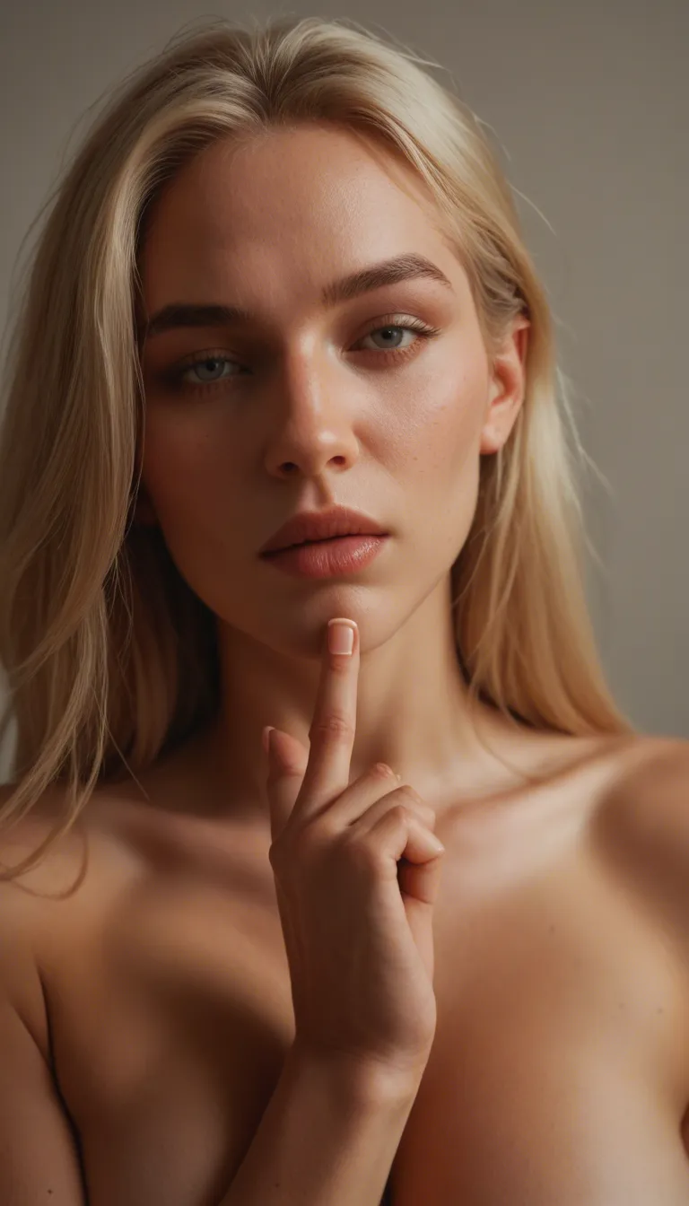 blonde girl 18 years old fingering herself with her 2nd and 3rd finger, she is very satisfied and she has the expression of her climax as she is cumming, make the pussy nice and pink, and her breast and ass petite, also make her hair blonde long and straight, score_9, score_8, candid photo, realistic skin texture, visible skin pores, film grain, depth of field, she is in her bed.