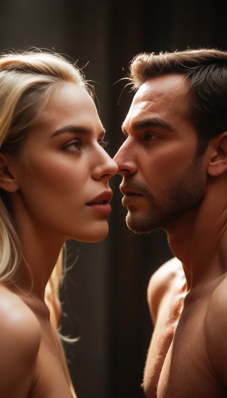 highly detailed, natural lighting, extreme close-up, two twinks, both and pretty, top is darker, bottom is blonde_hair